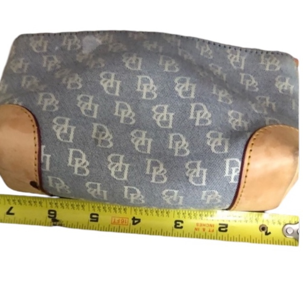 Dooney & Bourke blue Denim zip top make up bag - Picture 6 of 14